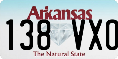 AR license plate 138VXO