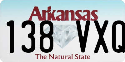 AR license plate 138VXQ