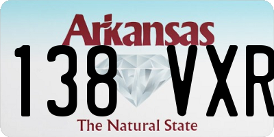 AR license plate 138VXR