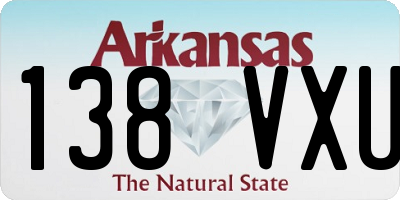 AR license plate 138VXU