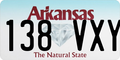 AR license plate 138VXY