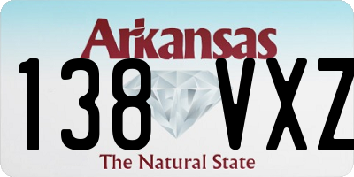 AR license plate 138VXZ