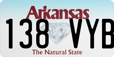 AR license plate 138VYB