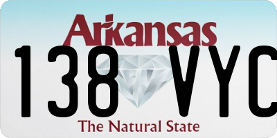 AR license plate 138VYC