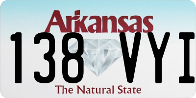AR license plate 138VYI