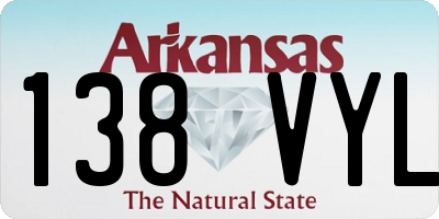 AR license plate 138VYL