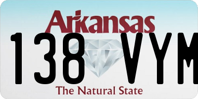 AR license plate 138VYM