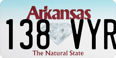 AR license plate 138VYR