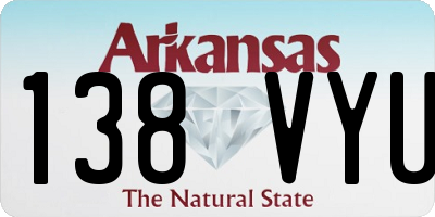 AR license plate 138VYU