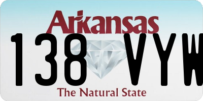 AR license plate 138VYW