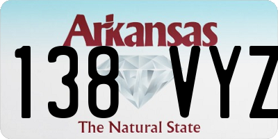 AR license plate 138VYZ