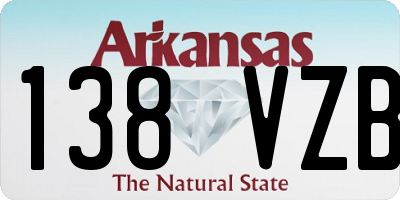 AR license plate 138VZB