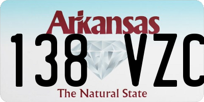 AR license plate 138VZC