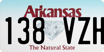 AR license plate 138VZH
