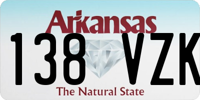 AR license plate 138VZK