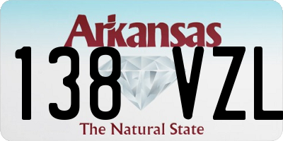 AR license plate 138VZL