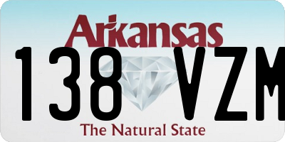 AR license plate 138VZM