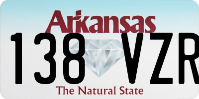 AR license plate 138VZR