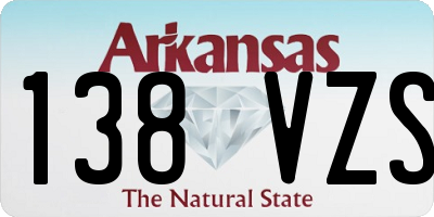 AR license plate 138VZS