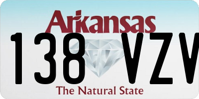 AR license plate 138VZV