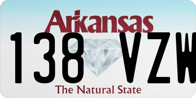 AR license plate 138VZW