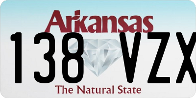 AR license plate 138VZX