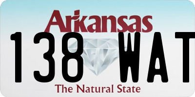 AR license plate 138WAT
