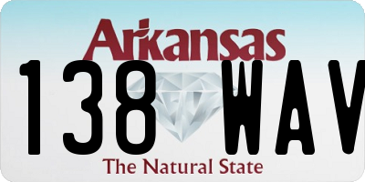 AR license plate 138WAV