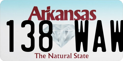AR license plate 138WAW