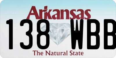 AR license plate 138WBB