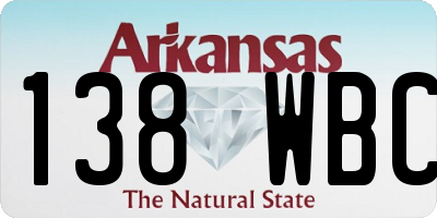 AR license plate 138WBC