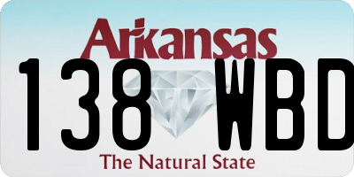 AR license plate 138WBD