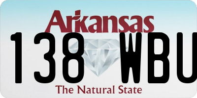 AR license plate 138WBU