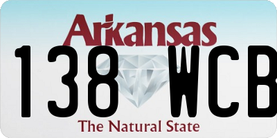 AR license plate 138WCB