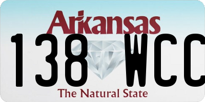 AR license plate 138WCC