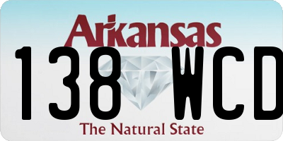 AR license plate 138WCD