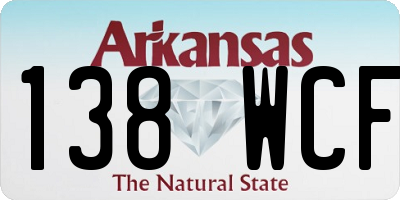 AR license plate 138WCF