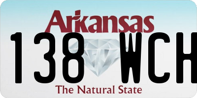AR license plate 138WCH