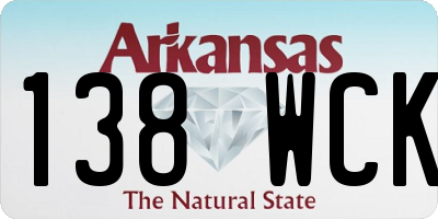 AR license plate 138WCK