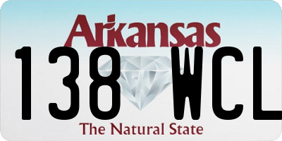 AR license plate 138WCL