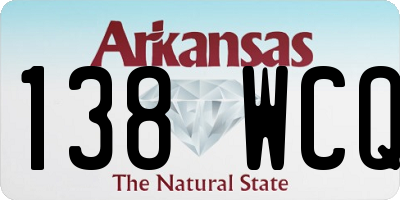 AR license plate 138WCQ