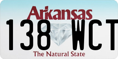 AR license plate 138WCT