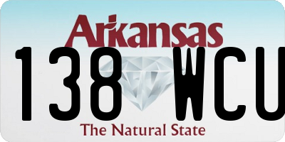 AR license plate 138WCU