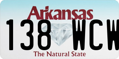 AR license plate 138WCW