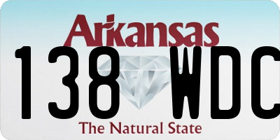 AR license plate 138WDC
