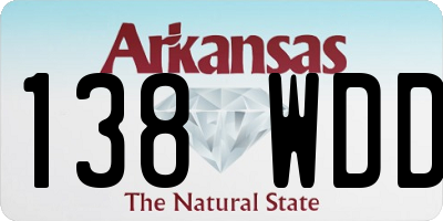 AR license plate 138WDD