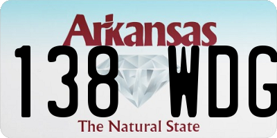 AR license plate 138WDG