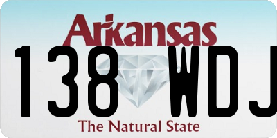 AR license plate 138WDJ