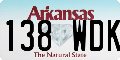 AR license plate 138WDK