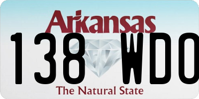 AR license plate 138WDO